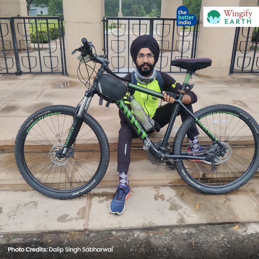 Meet the man pedalling for cleaner air!