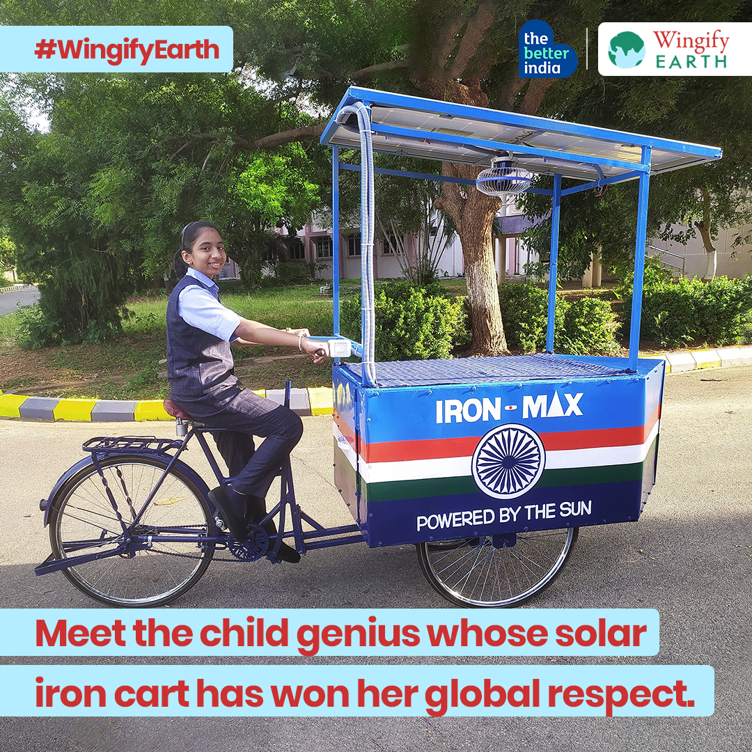 Meet the child genius Whose Solar Iron Cart has Won her Global Respect