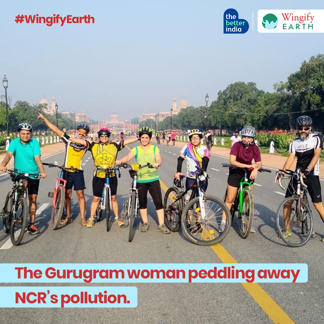 The Gurugram Woman Peddling Away NCR's Pollution