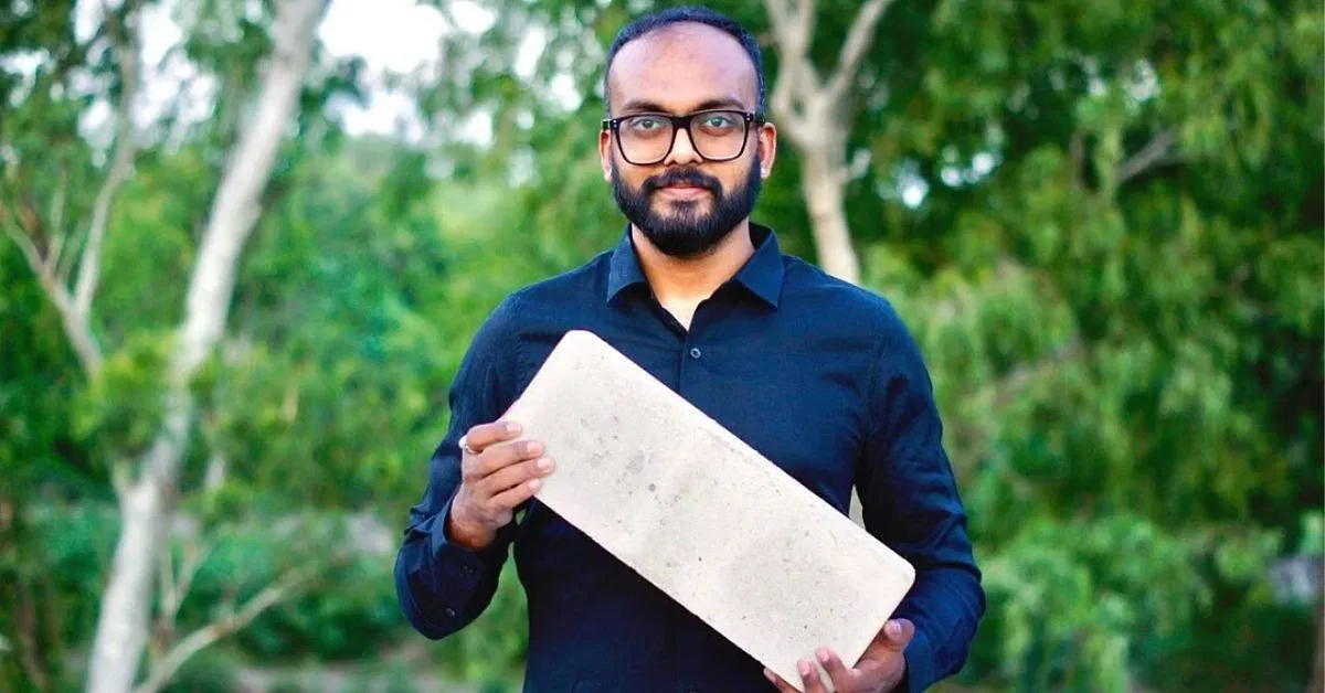 Engineer’s Carbon Negative Bricks Made of Stubble; Cut Construction Costs by 50%