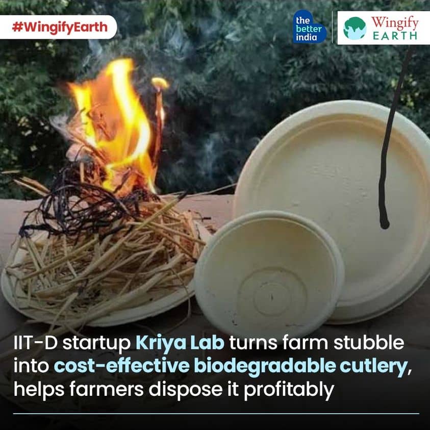 Kriya Labs provides a solution to convert millions of tonnes of crop #stubble