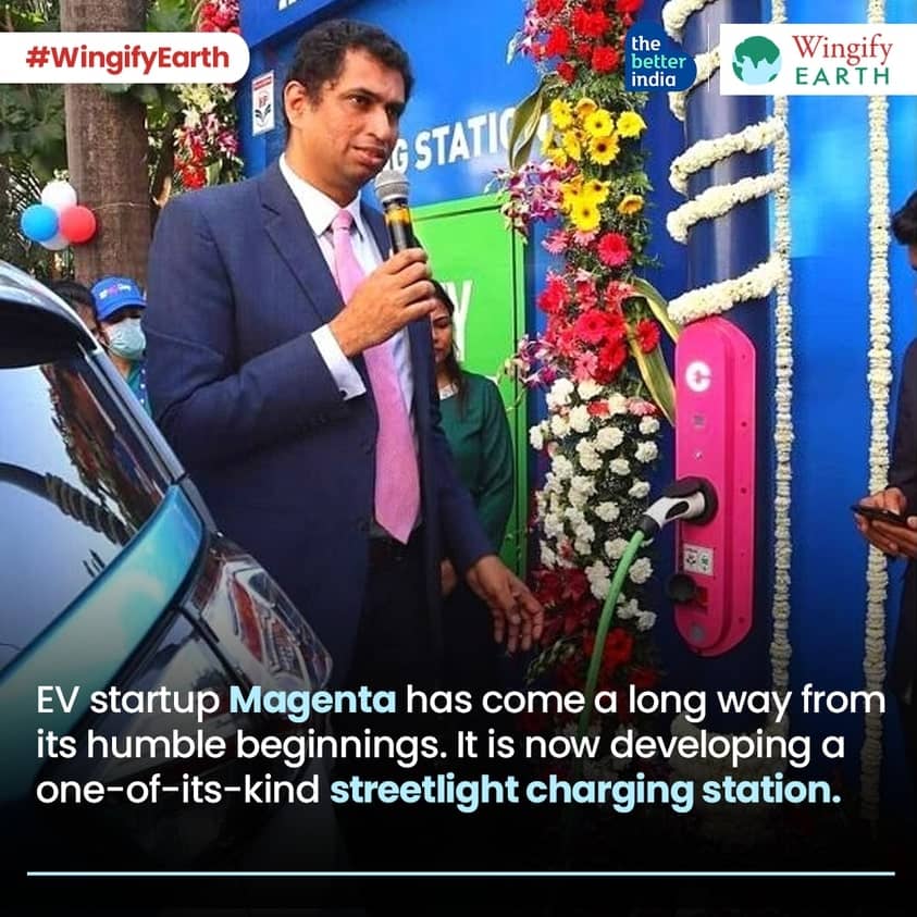 EV startup Magenta is developing a one-of-its-kind streetlight charging station