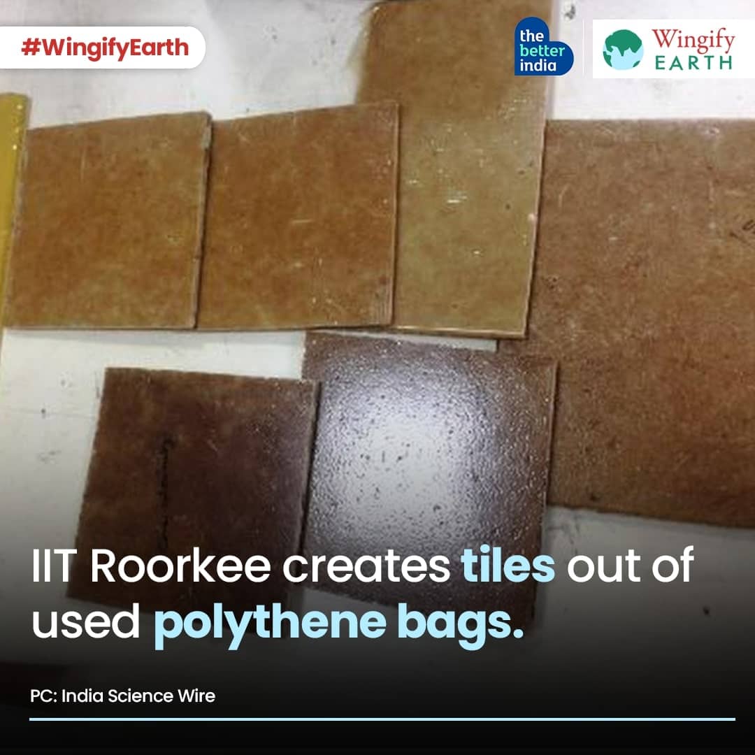 IIT Roorkee creates tiles out of used polythene bags